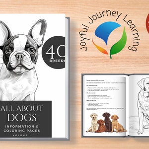 All About Dogs Coloring and Information | Dog Breed Coloring Book | Downloadable Children&#39;s Coloring Book | Dog Themed Coloring Book