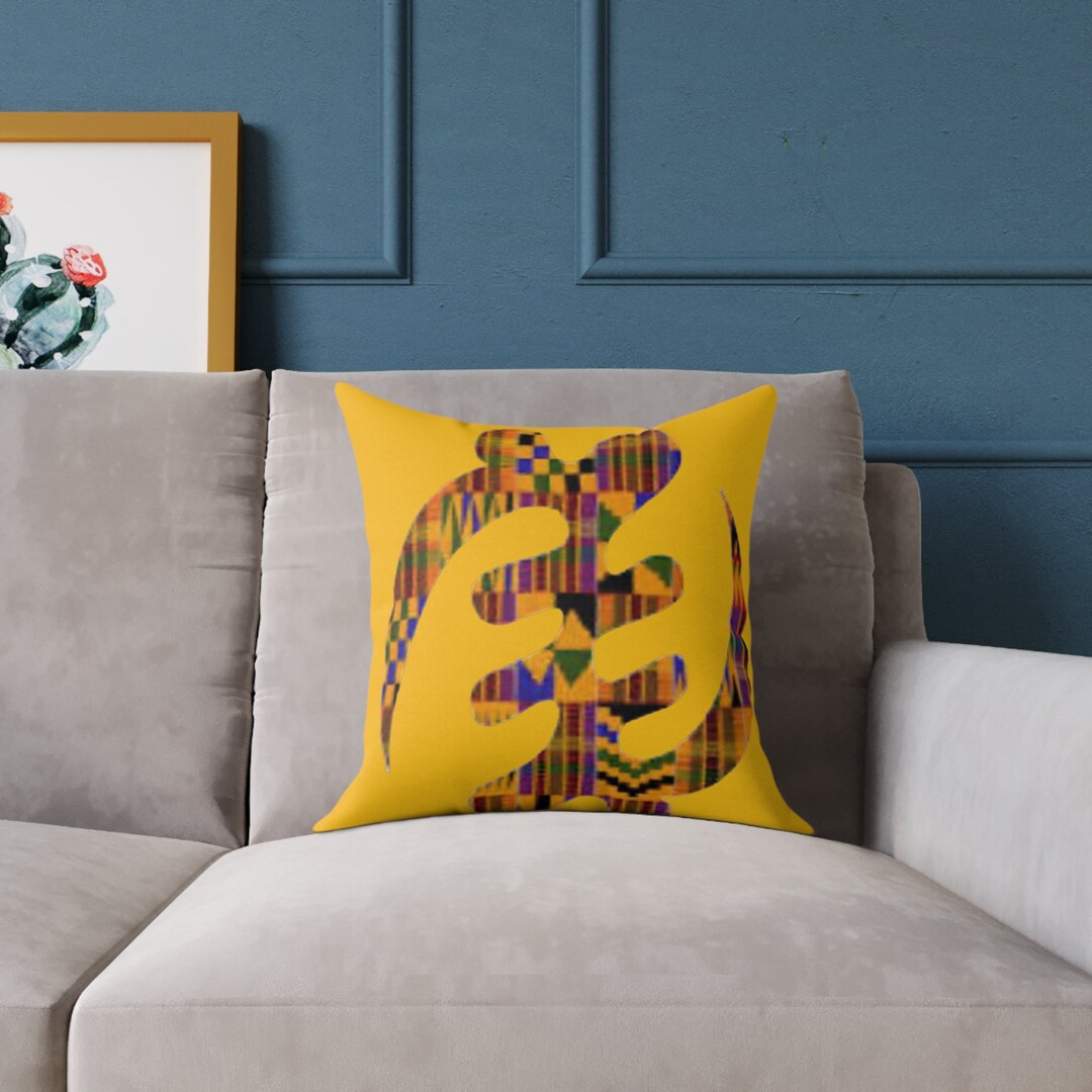 Spun Polyester Pillow, Ghanaian/african Proverb Gye Nyame but God, Inspirational, Religious