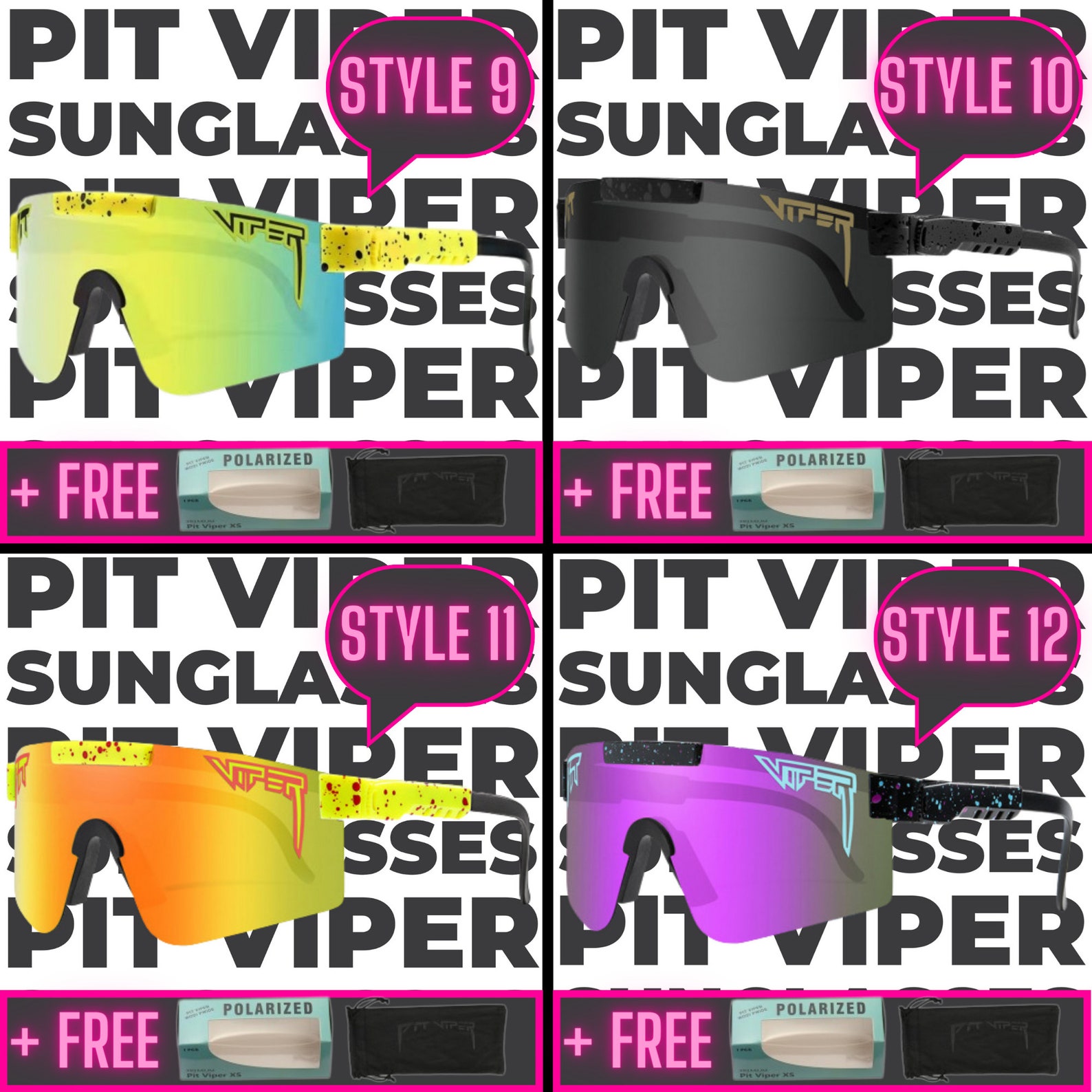 KIDS Pit Viper Eyewear for Youth Outdoor Sunglasses Sport Sunglasses