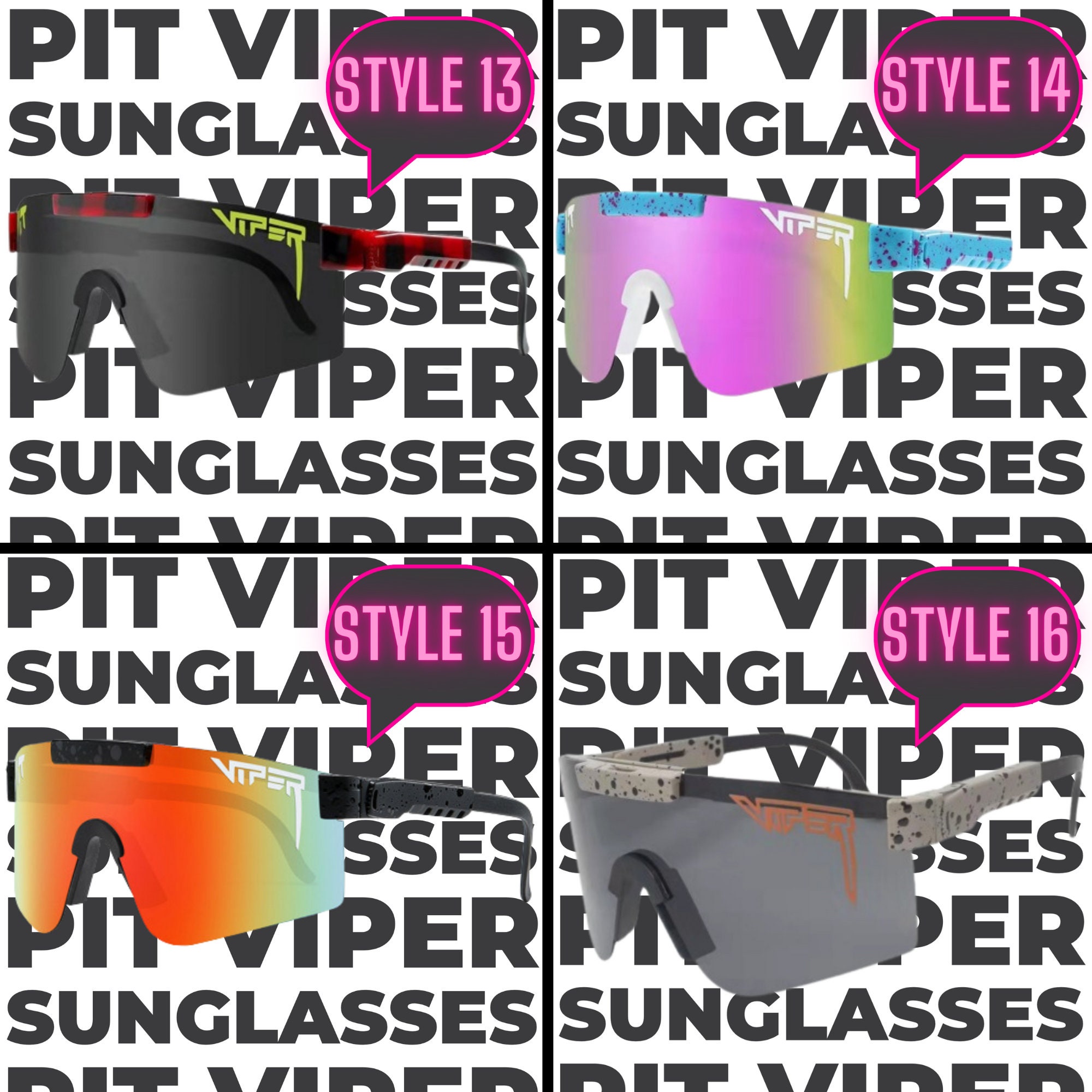 Pit Viper Kids Eyewear for Youth Outdoor Sunglasses Sport Sunglasses Viper UV400 Goggles