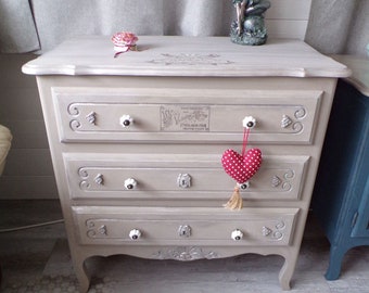 Commode style Louis XV revisitée Shabby Chic & Nature