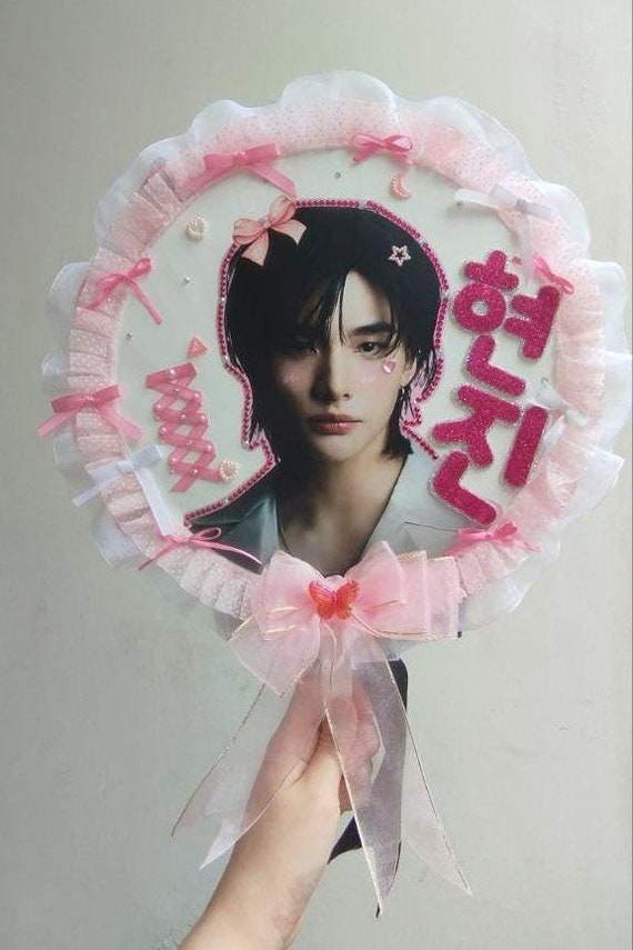 Custom KPOP Concert Uchiwa Fan – Personalized Vinyl Hand Fan Gift