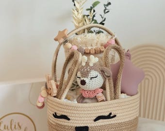 Pastel de pañales para niña: Pastel de pañales rosa, regalo de nacimiento, baby shower para niña