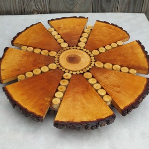 Wood Cake Stand, 18&quot;-19&quot; Cake Stand, Wood Cupcake Stand