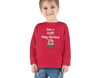 Beary Merry Kids Long Sleeve Tee