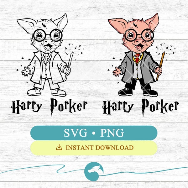 Harry Porker Custom Image (SVG, PNG, PDF) ★ Download and create mugs, shirts and other gifts! Great gift for him or her!