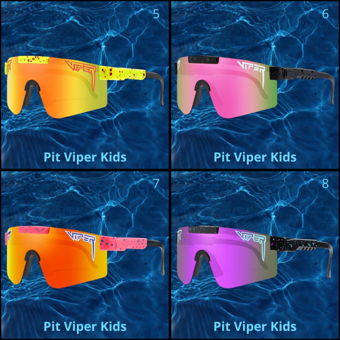 Kids Pit Viper Sunglasses Adult Pit Viper Glasses Unisex Etsy