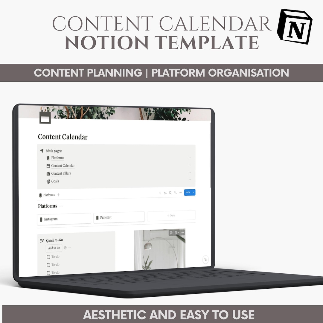 Notion Content Calendar Notion Template Notion Dashboard Etsy Notion Content Calendar Notion Template Notion Dashboard Etsy