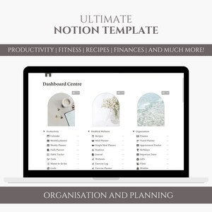 Ultimate Notion Template, Notion Dashboard, Task Management