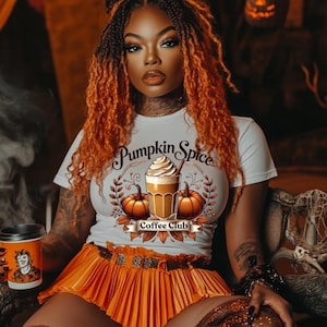 Pumpkin spice coffee club PNG, pumpkin spice PNG, coffee PNG