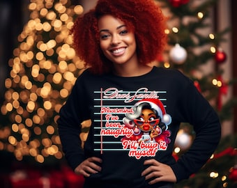 Dear Santa I’ve been naughty png, Christmas png
