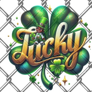 Lucky Shamrock png, duende png, dia de São Patrício png