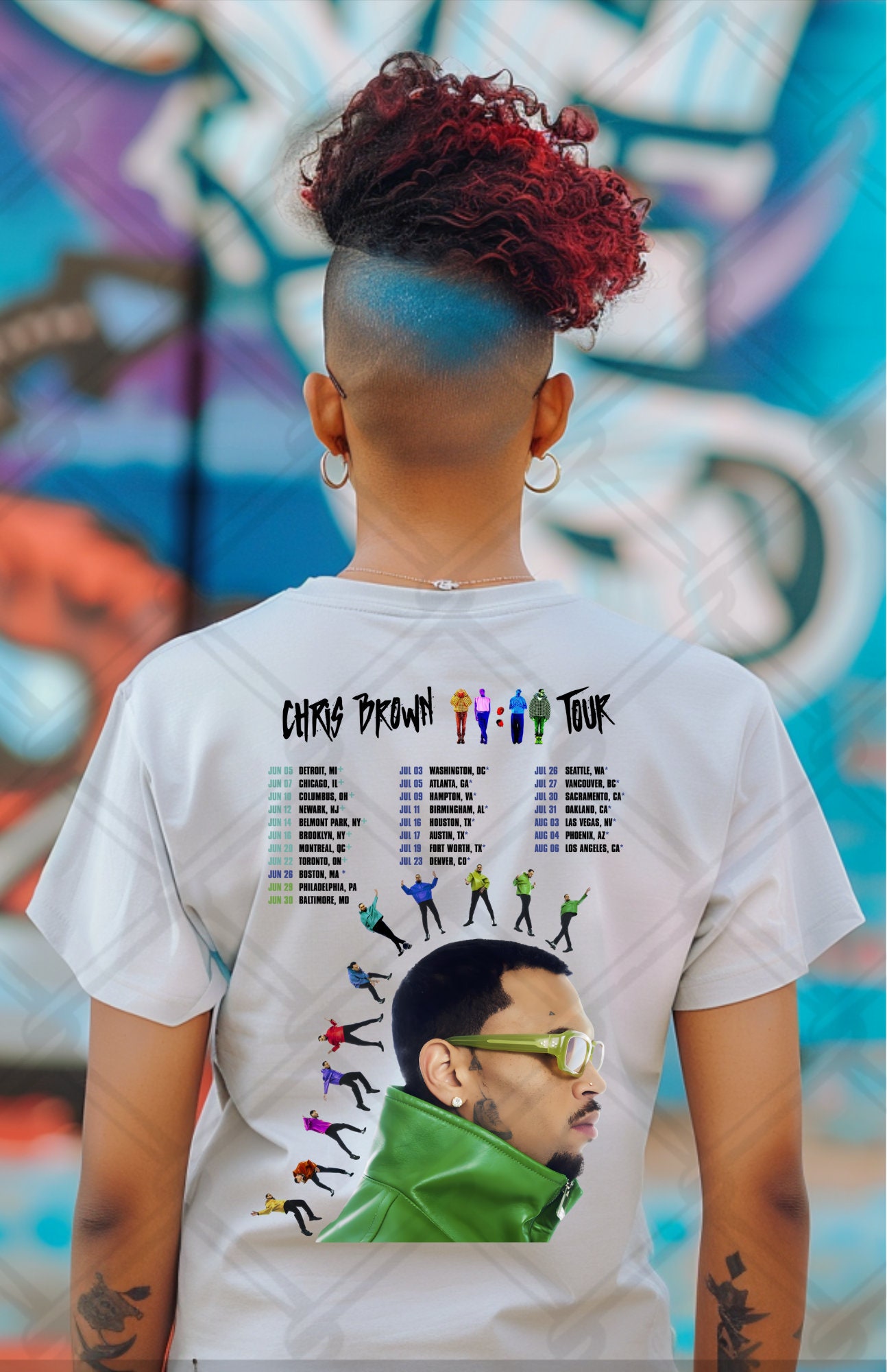 Chris Brown Tour Dates Png, Chris Brown Tour, Breezy Png Etsy