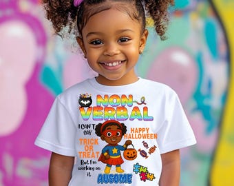 Autism Awareness Halloween PNG | Nonverbal Trick or Treater (Digital Download)