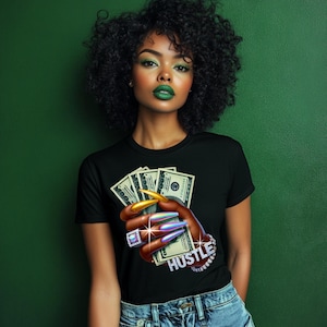 Hustle money png, glamour money hand png,