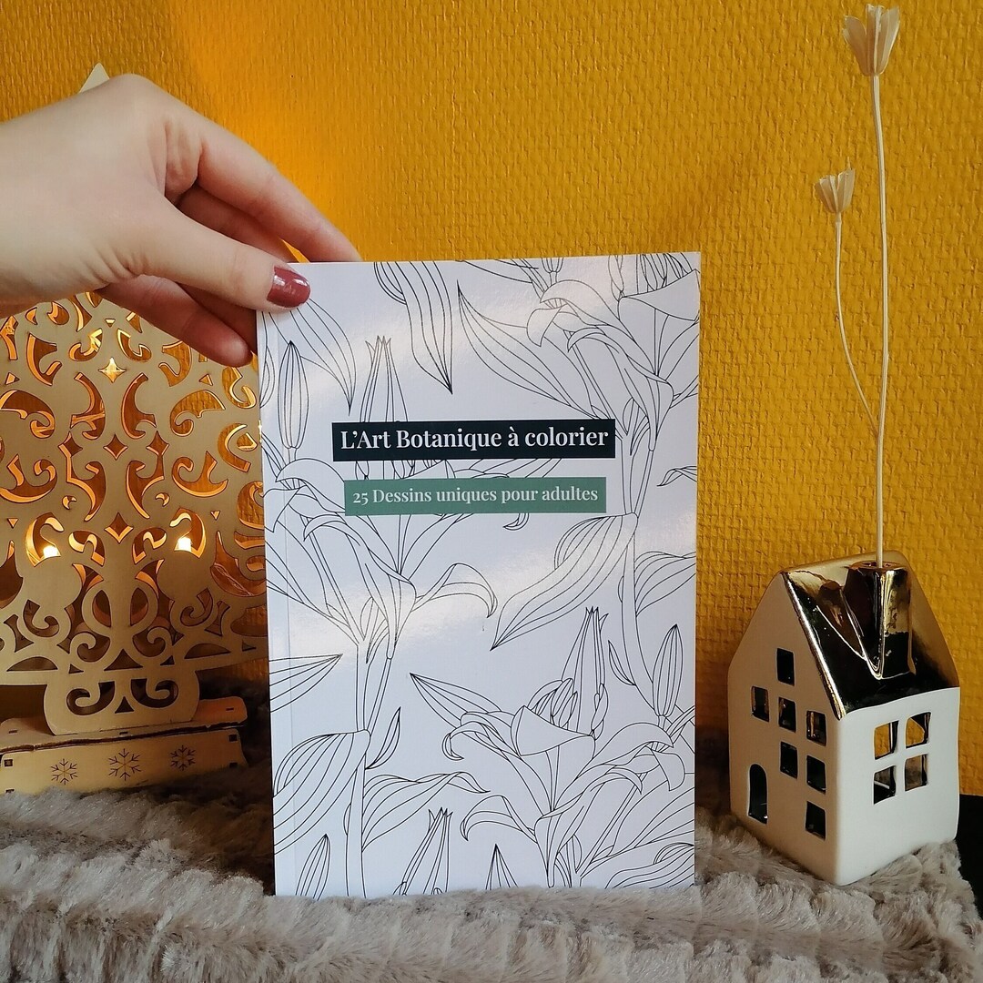 Botanical Coloring Book, 25 Unique Illustrations for Everyone - Etsy