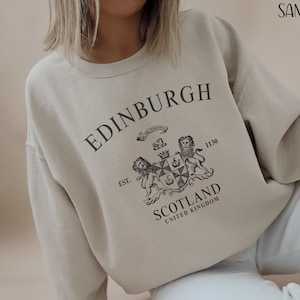 Edinburgh Sweatshirt, Scotland crewneck, Cute comfortable sweatshirt.