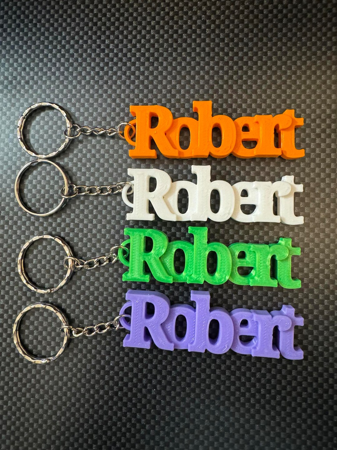 Personalised Keyring Personalized Keychain 3D Printed Party Bag Fillers