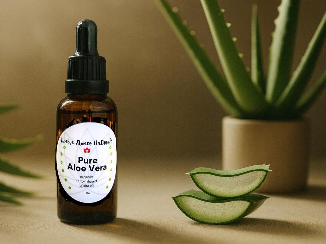Potent Aloe Vera Oil | 100% Organic Jojoba Oil for Skin & Hair Care | All  Natural - Etsy