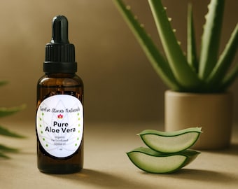 Potent Aloe Vera Oil | 100% Organic Jojoba Oil for Skin & Hair Care | All Natural
