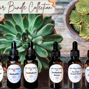 Potent Herbal Hair Oil Bundle | 6 Restorative Oils for Hair Growth| 100% Organic Jojoba Oil | Natural Scalp & Hair Treatment