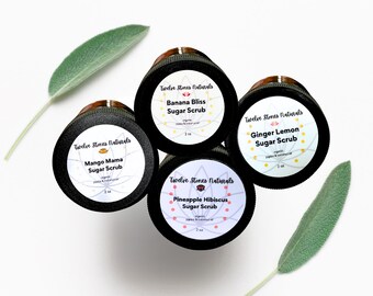 Whipped Sugar Scrub | 100% Organic Jojoba, Coconut Oil, Shea Butter | Body Polish & Self-Care