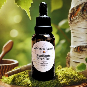 Potent Birch Tar Oil for Hair  | 100% Organic Pure Jojoba Oil | Crafted for Scalp Health | Limited Edition