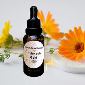 Potent Calendula Oil with Organic Jojoba | Face & Body Oil for Dry Skin | All Natural Skincare