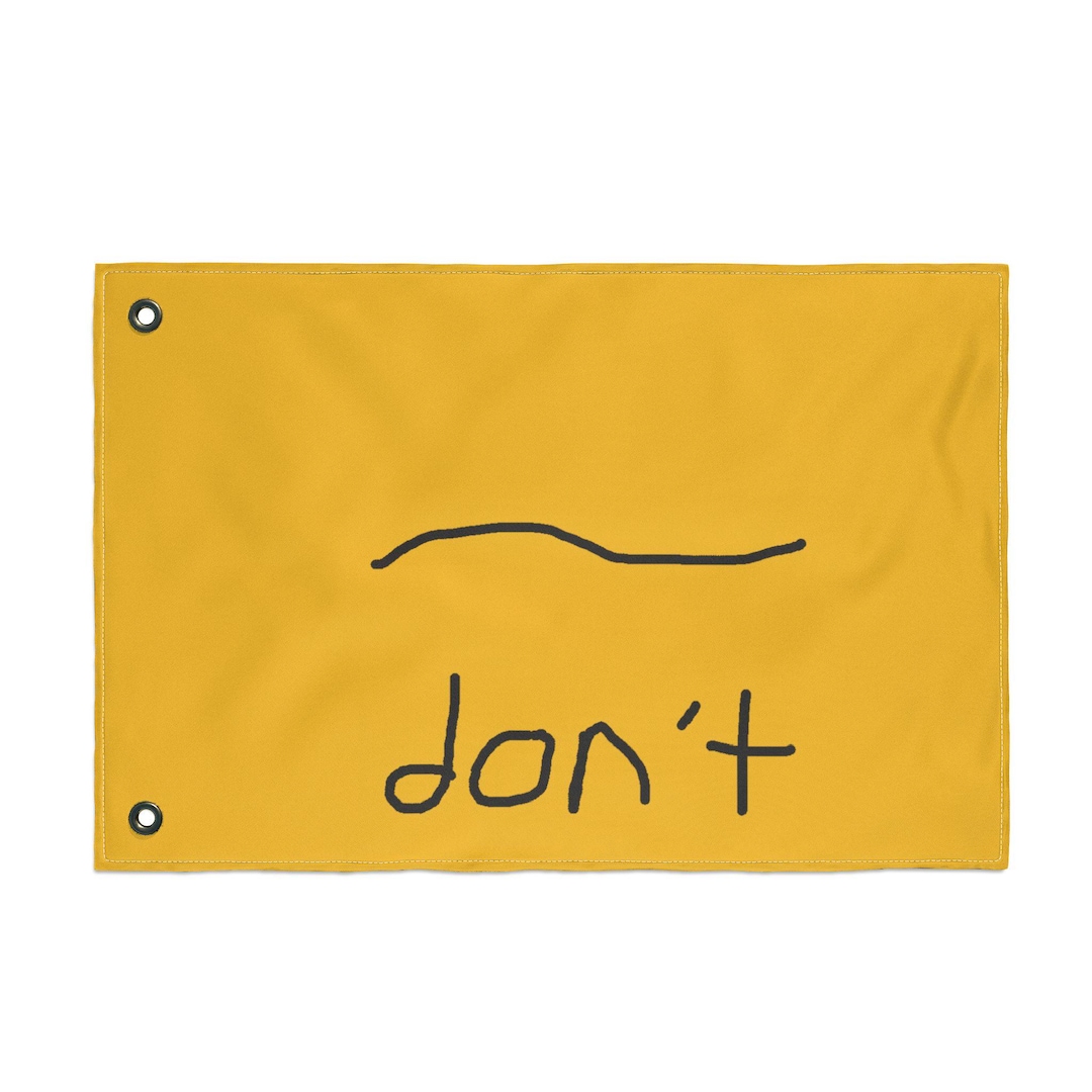 Humor Flag Funny Gadsden Flag, Political Humor, 'don't' Design - Etsy