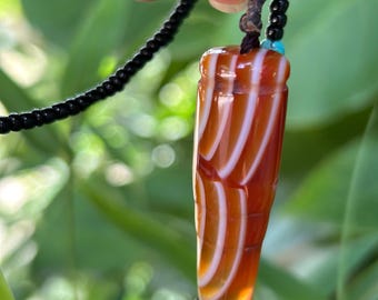 Dzi Beads From Tibet, necklace, Exquisite Tianzhu Amulet Stone Buddhist Beaded Beads, Nepal gzi, Agate Bracelet Rosary Bangle Jewelry 4d01