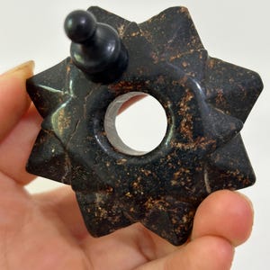 Tibet Hongshan Culture, Meteorite lron pendant statue, BlessingMagnet Glaze Charms,Ancient Human Table decor Jade Good Luck Feng Shui