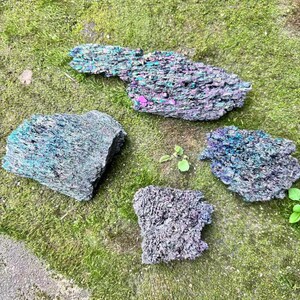 Multicolor Mineral Crystal Specimen Natural Rainbow Stone Home