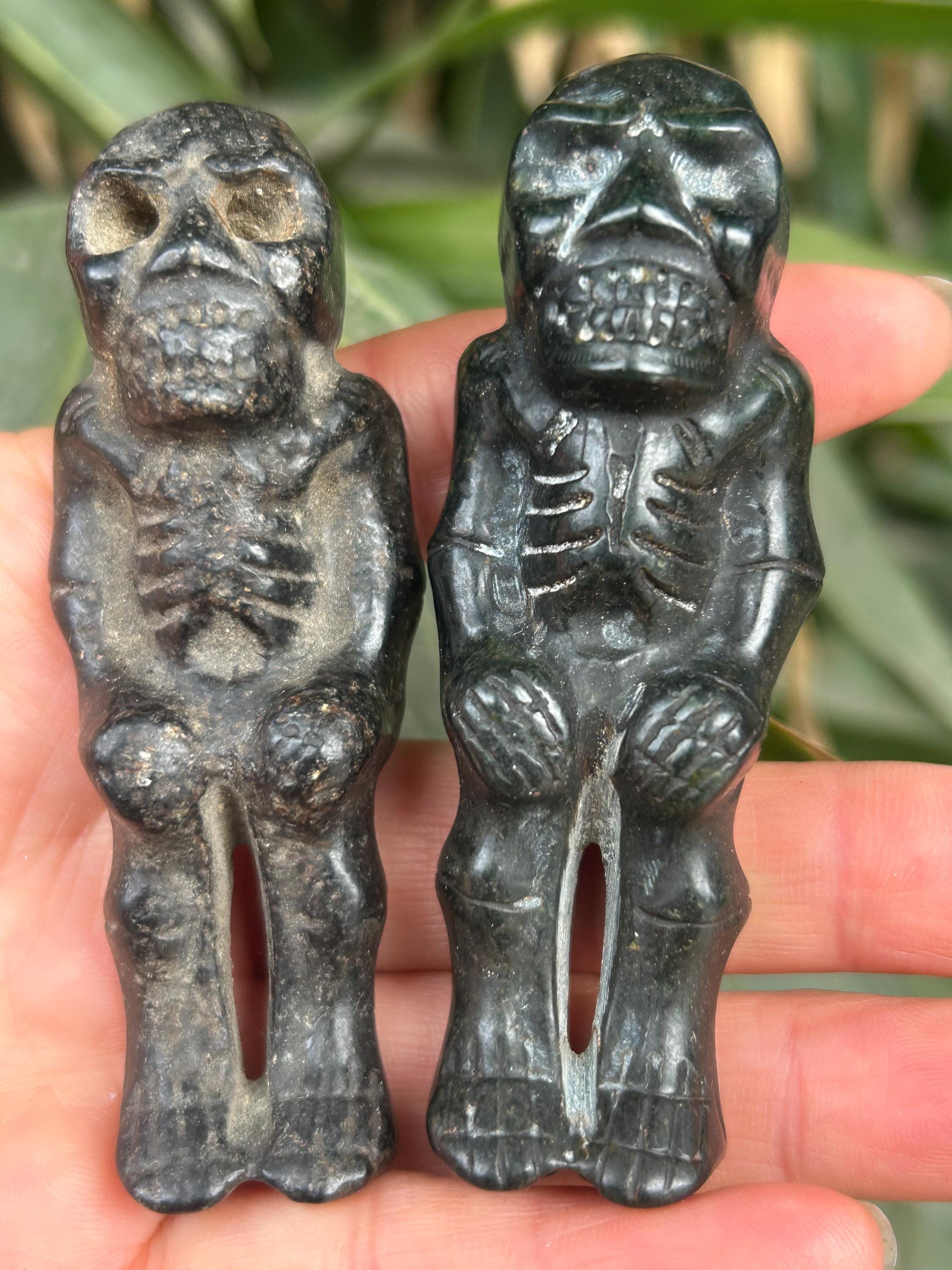 Get 1 Tibet Hongshan Culture, Meteorite Iron Alien Statue,blessing