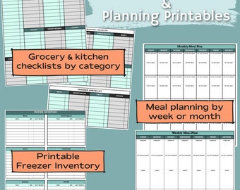 Kitchen Checklists & Planning Printables