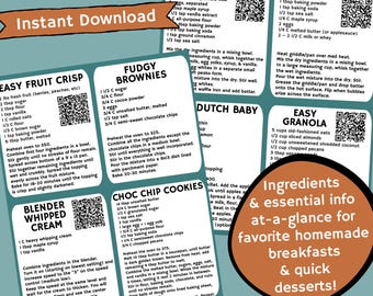 Baking Quick Reference Sheet #2