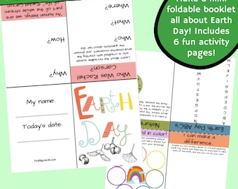 Earth Day Foldable Booklet Printable