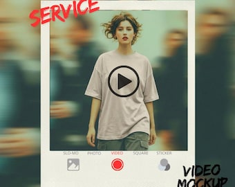 Custom T-Shirt Video Mockup | Animated Shirt Mockup in All Colors | Realistic Walking Model Video| Fast Delivery in 24 Hours | Product Video