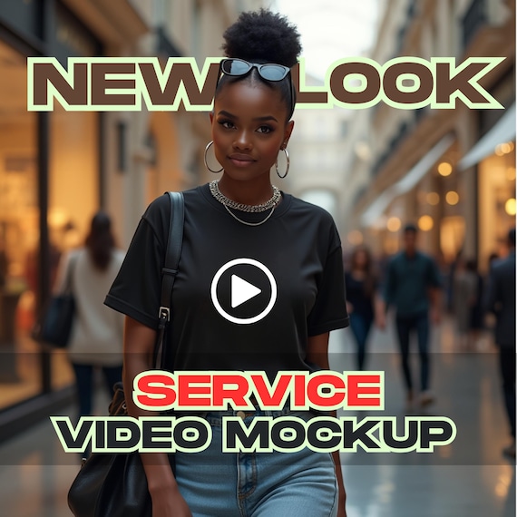 Custom black T-Shirt Video Mockup | Bella Canvas 3001 | Gildan USA | | Personalized Video Service- T Shirt Mockup Video-Video Mockup Service