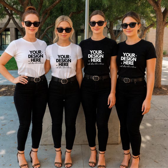 Bachelorette Mockup Bridal Party Tshirt Mockup Group Tshirt Mockup Bella Canvas 3001 Mockup Bridal Shirt Mockup Beach Wedding Shirt Mock ups