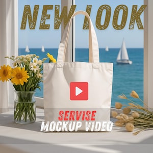 Duffel Bag Video Mockup,Outdoor Duffel Bag Mockup,Bag Video Mockup,Lifestyle Duffel Bag Mockup,Customizable Duffel Bag Mockup-Model Tote Bag