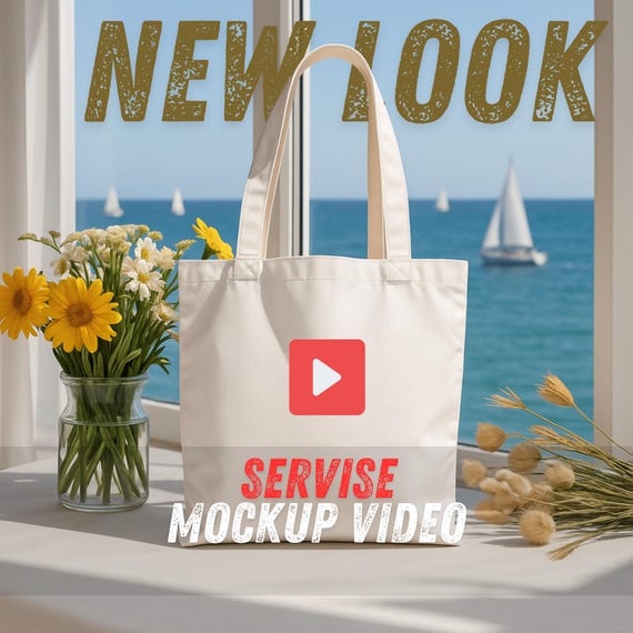 Duffel Bag Video Mockup,Outdoor Duffel Bag Mockup,Bag Video Mockup,Lifestyle Duffel Bag Mockup,Customizable Duffel Bag Mockup-Model Tote Bag