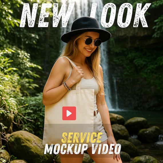 Duffel Bag Video Mockup,Outdoor Duffel Bag Mockup,Bag Video Mockup,Lifestyle Duffel Bag Mockup,Customizable Duffel Bag Mockup-Model Tote Bag