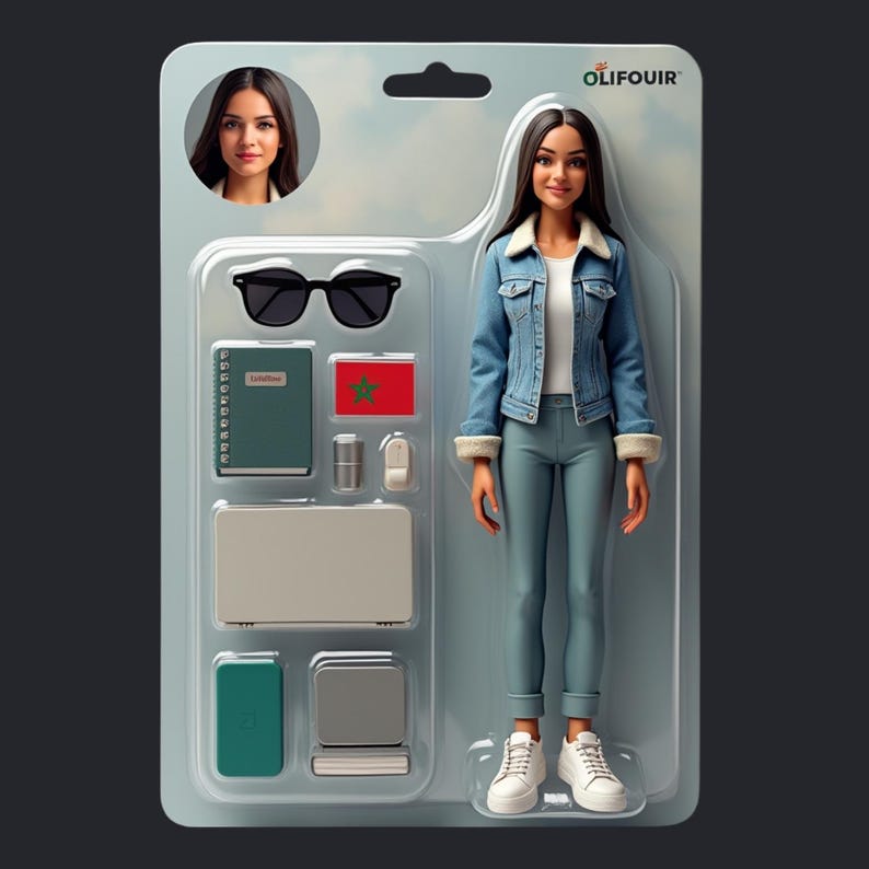 Custom Action Figure, Personalized Collectible Toy With 4 Accessories ...