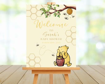 Winnie Puuh Baby Shower Willkommensschild Digital Download