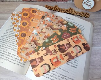 Fall Bookmarks | Bookmarks for Gifts | Cardstock Bookmarks | Fall Leaves Bookmarks | Pumpkins | Bookmarks | Fall Bookmarks | Autumn