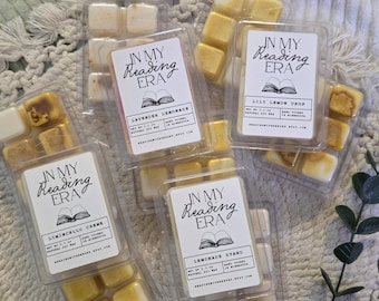 In My Reading Era Wax Melts | Bookish Wax Melts | Wax Melts | Flameless Candles | Lemonade Scents