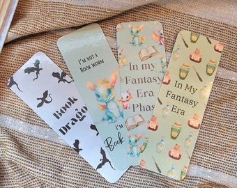 Fantasy Bookmarks | Dragon Bookmarks | Fantasy Era Bookmarks | Magic Bookmarks | Bookmarks for Gifts | Book Dragon Bookmarks