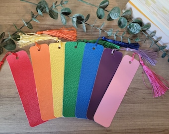 Faux Leather Bookmarks | Bookmarks | Bookmark | Bookmarks for Gifts | Colorful Faux Leather Bookmarks