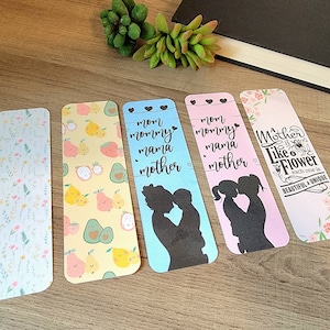 Mother&#39;s Day Bookmarks | Bookmarks for Gifts | Cardstock Bookmarks | Flower Bookmarks | Bookmarks | Bookmarks for Her | Bookmarks for Mom