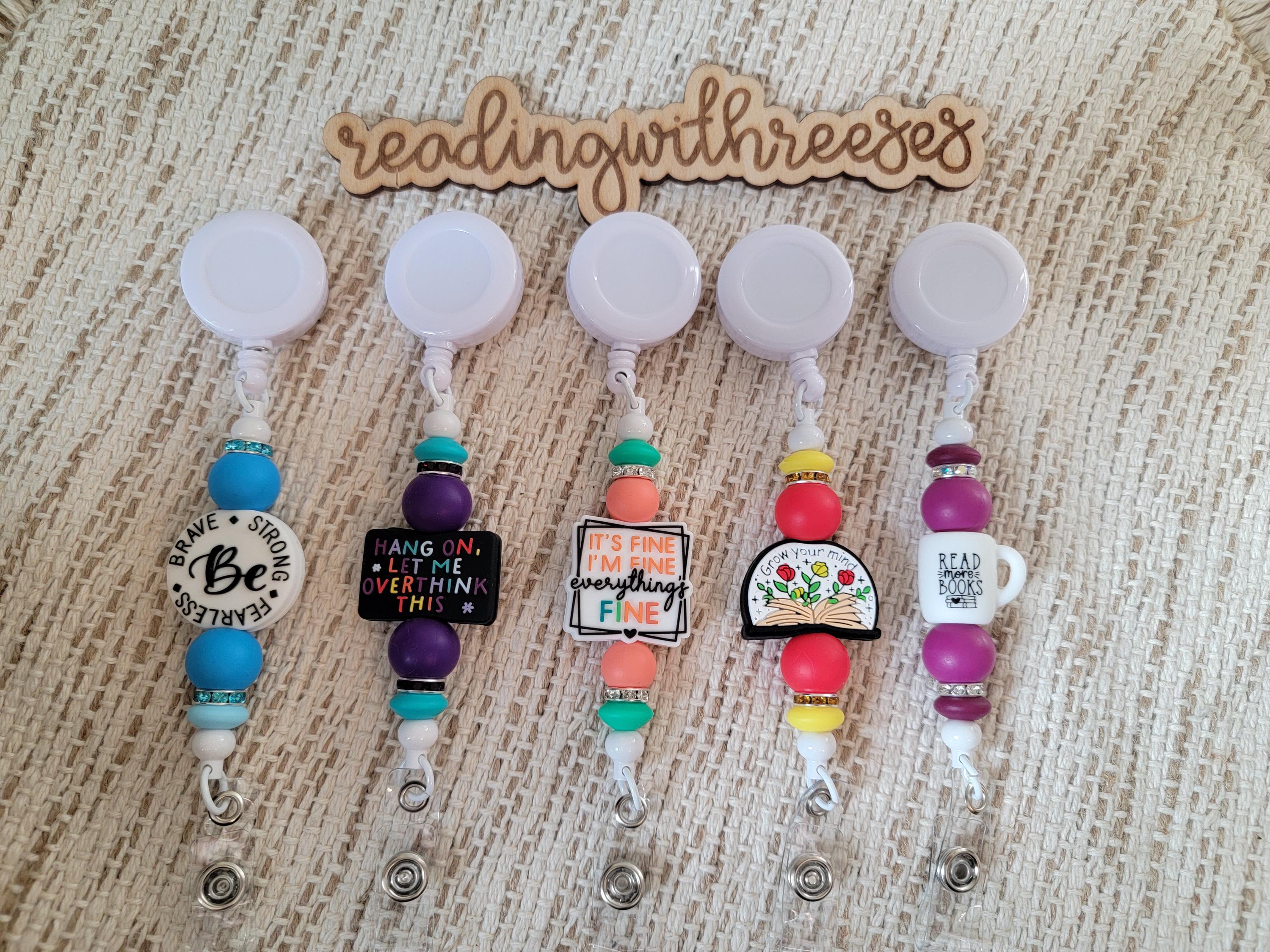 Silicone Badge Reel | Badge Reels | Retractable Badge Reels | Silicone Beads